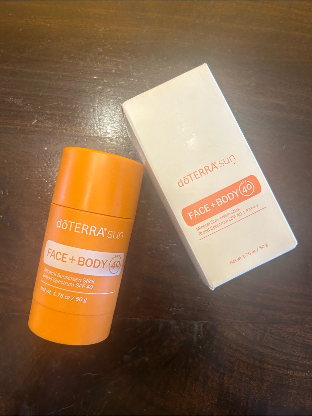 doTERRA Sun Face + Body Mineral Sunscreen Stick SPF 40 - Orange